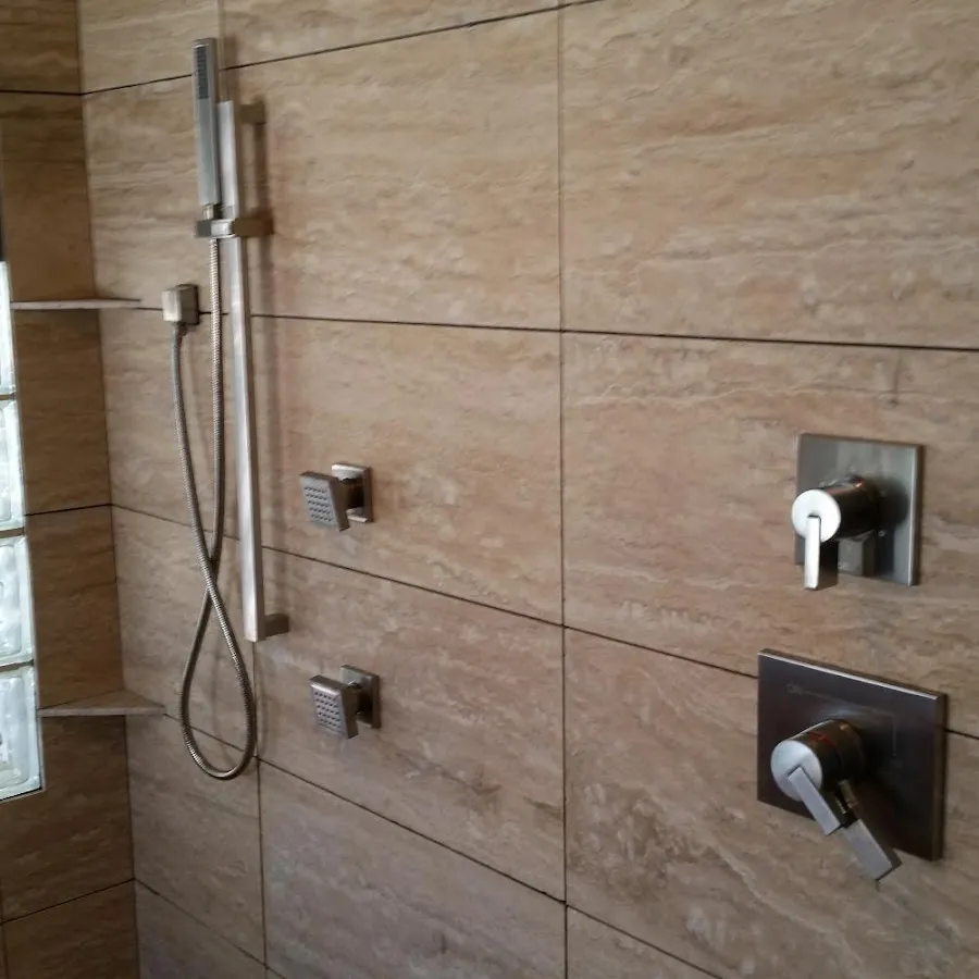 Shower fixture installation for Gas Line Repair in White Oak